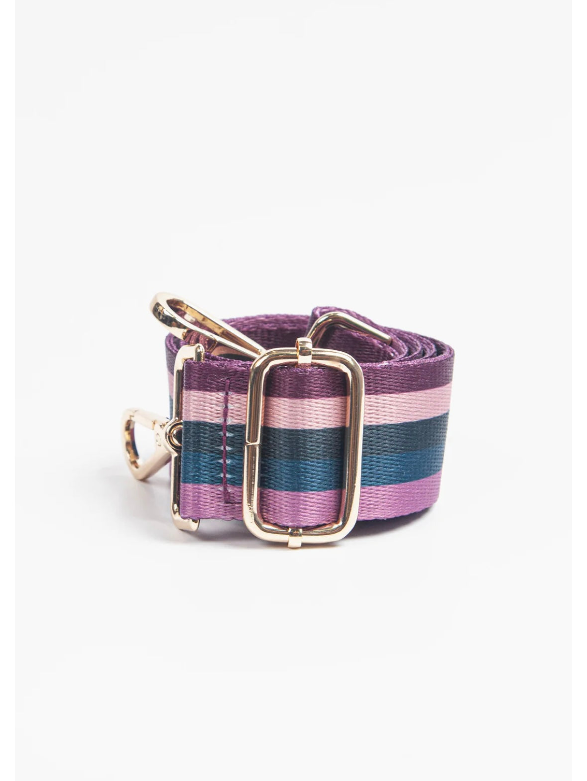 Bag Strap - Green and Pink Multi Stripe