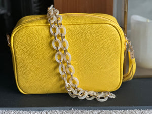 Yellow Camera Crossbody Bag