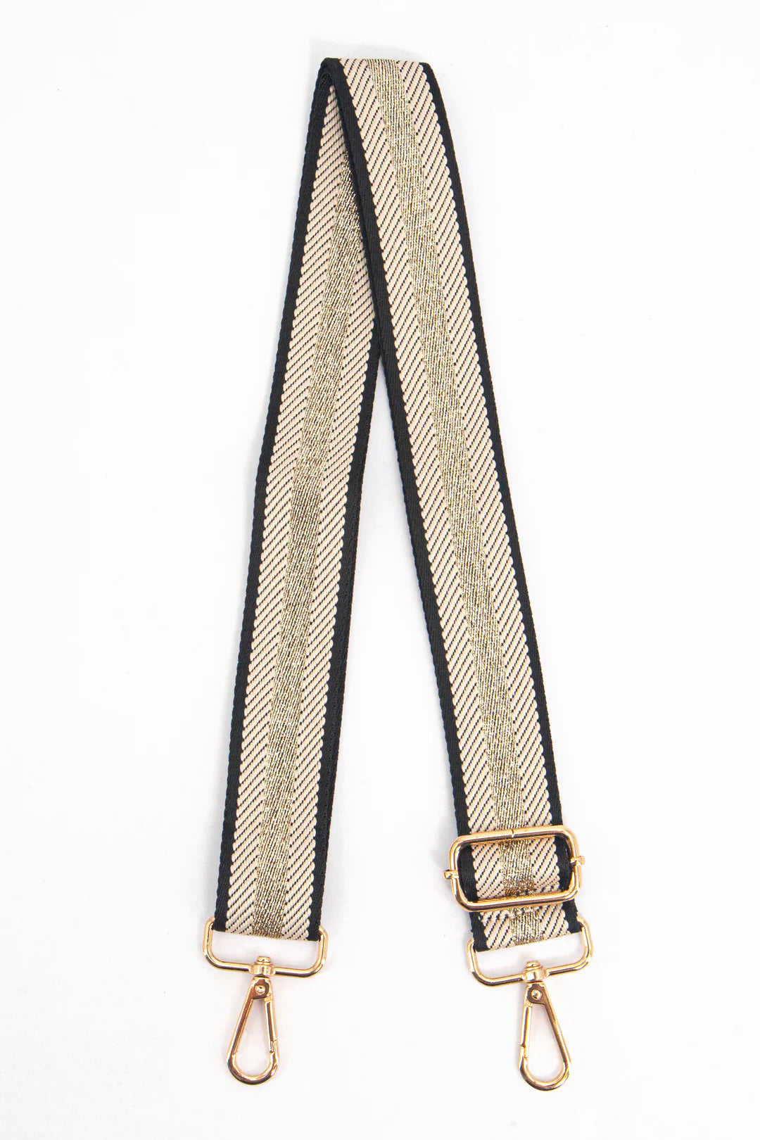 Bag Strap - Cailean Woven Cream/Gold