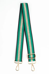 Bag Strap - Cailean Woven Green/Gold