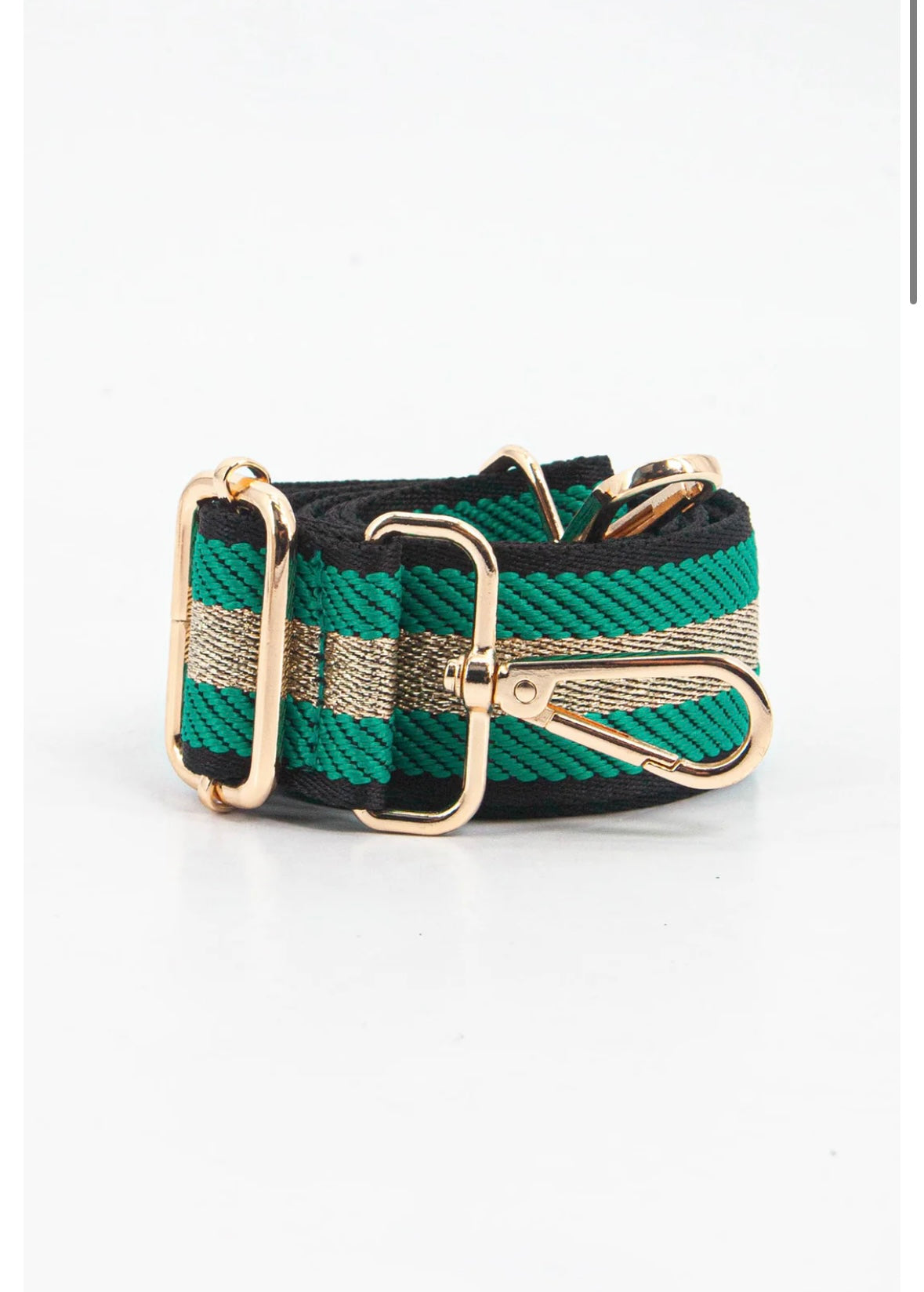 Bag Strap - Cailean Woven Green/Gold