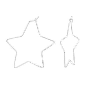 Sterling Silver Mini Star Hoops