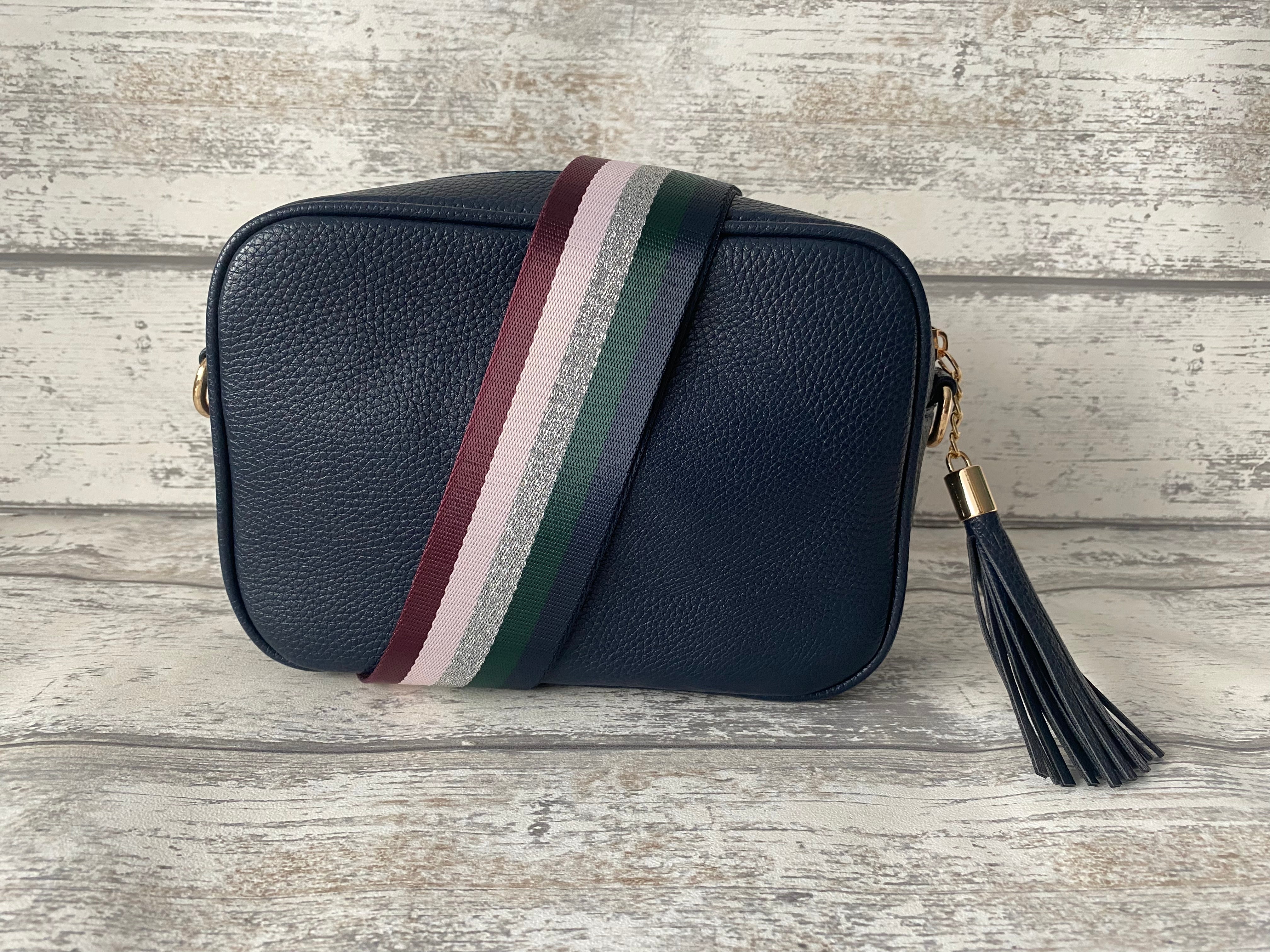 Navy Camera Crossbody Bag