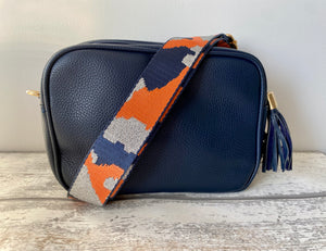 Navy Camera Crossbody Bag