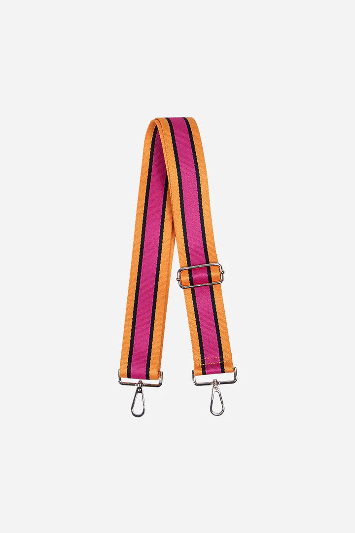 Bag Strap - Fushia/Orange Stripe