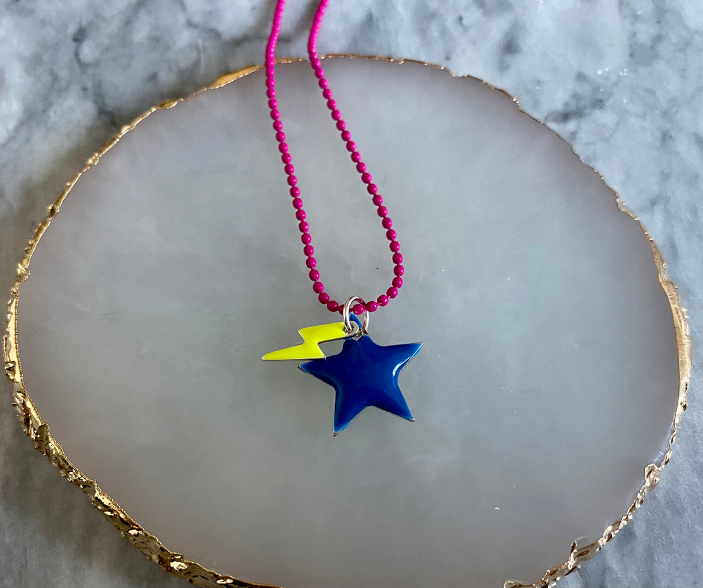 Children's Enamel Star Necklace