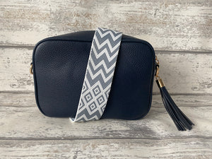 Navy Camera Crossbody Bag