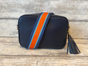 Navy Camera Crossbody Bag