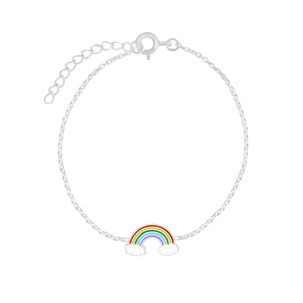 Children's Sterling Silver Rainbow Bracelet