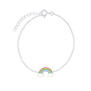Children's Sterling Silver Rainbow Bracelet