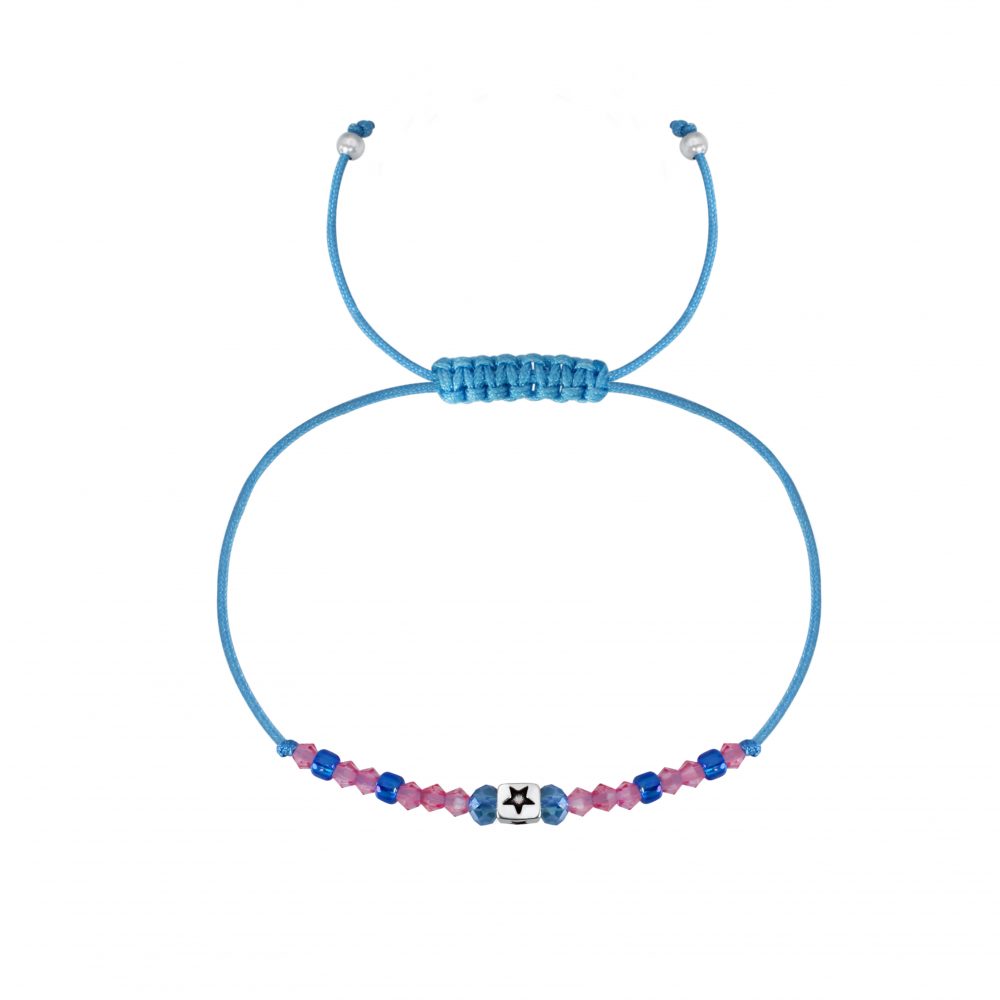 Children's Blue Star Beaded Friendship Bracelet