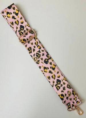Bag Strap - Pink Animal Print