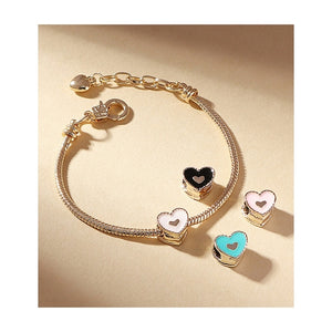 Marci Gold Heart Charm Bracelet