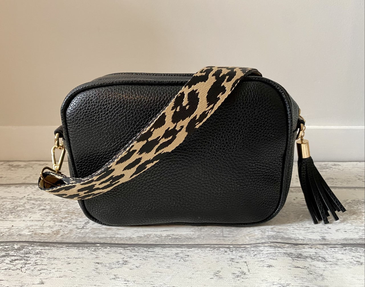 Bag Strap - Taupe Animal Print