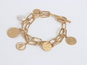 Blanche Classic Coin Charm Bracelet