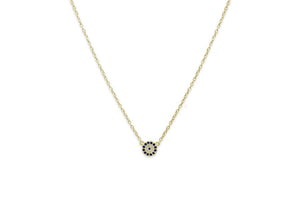Marnier Gold Sterling Silver Disc Necklace