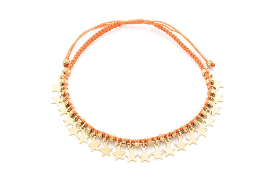 Tombak Multi Star Orange Bracelet