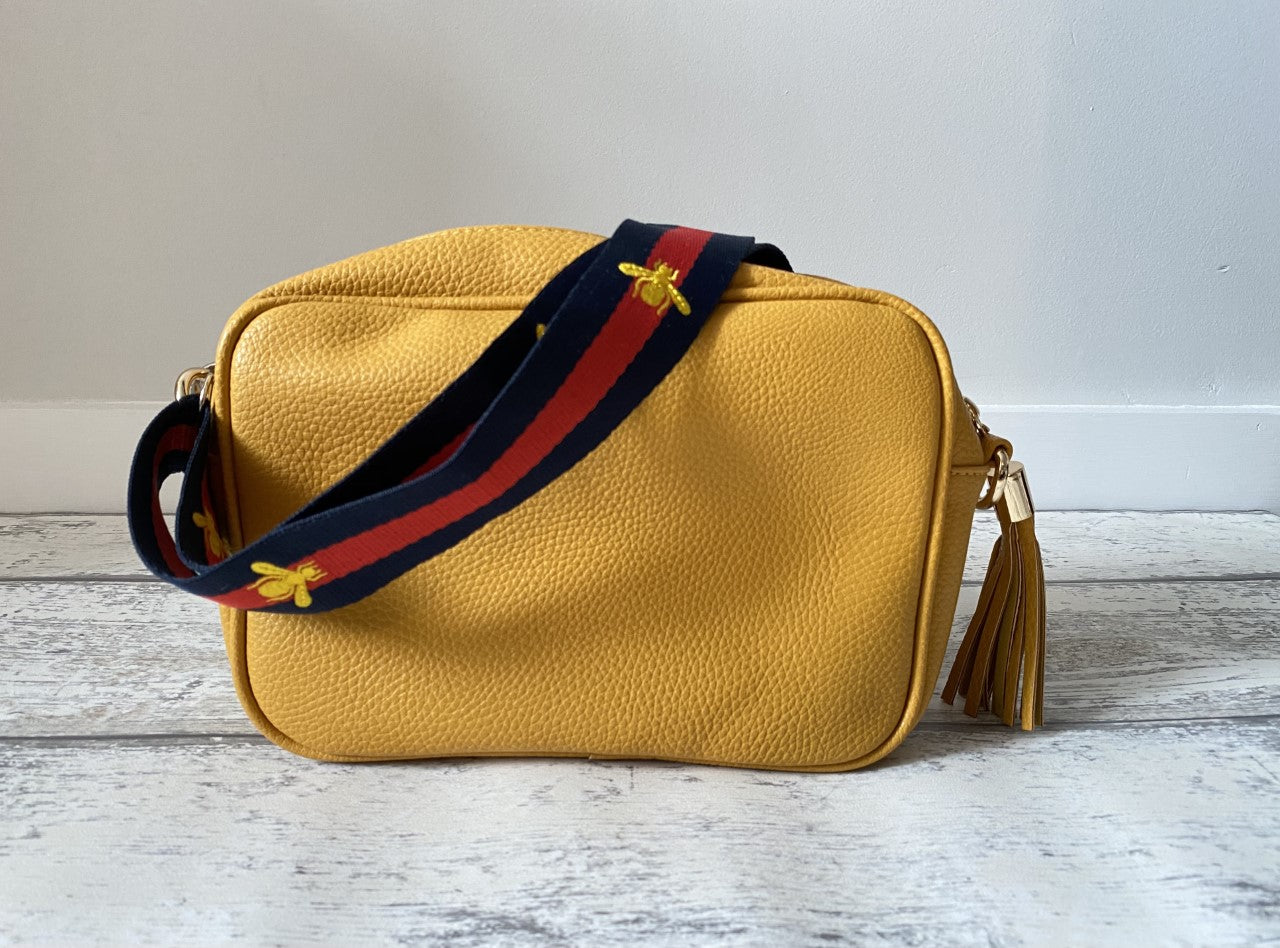 Mustard Camera Crossbody Bag
