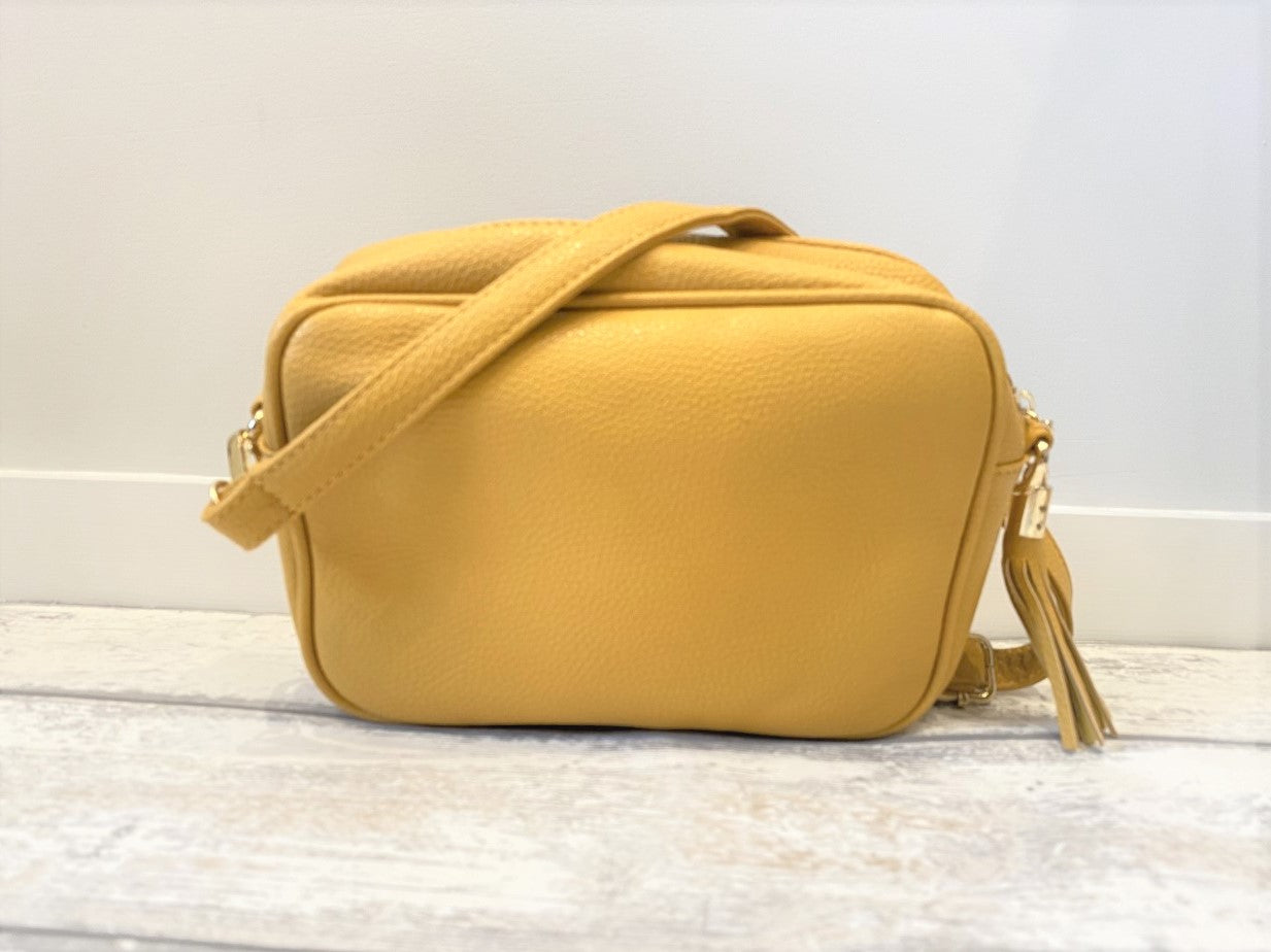 Mustard Camera Crossbody Bag