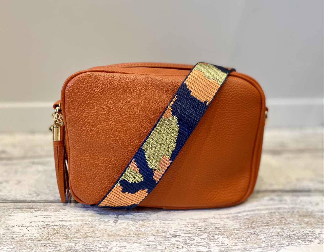 'Hermes' Orange Camera Crossbody Bag