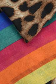 Rainbow Leopard Print Scarf