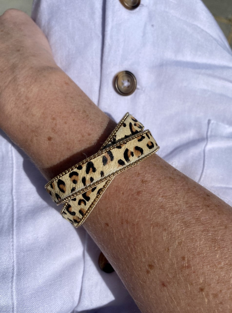 Crossover Leopard Bracelet