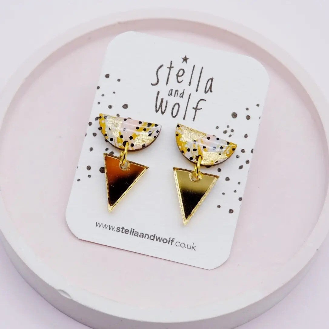 Geometric Drop Earrings